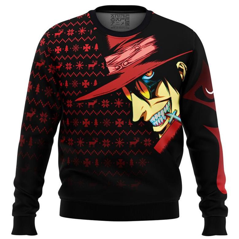 Dark Fanstasy Alucard Hellsing Ugly Christmas Sweater, Ugly Christmas Sweater For Men Women