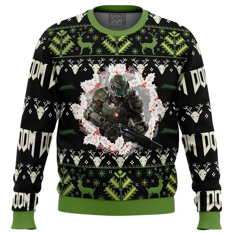 Doom v2 Ugly Christmas Sweater, Ugly Christmas Sweater For Men Women, ShopKetharses Shop