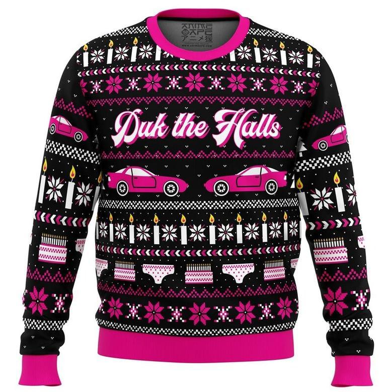 Duk the Halls Sixteen Candles Ugly Christmas Sweater, Ugly Christmas Sweater For Men Women