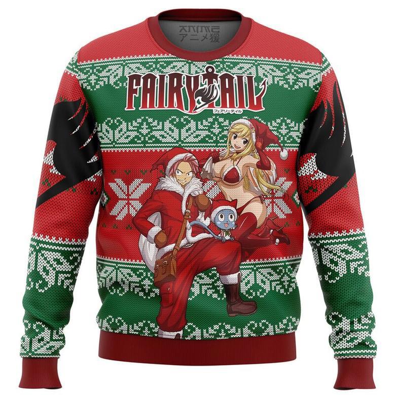 Fairy Tail Ugly Christmas Sweater, Ugly Christmas Sweater For Men Women, ShopKetharses Shop