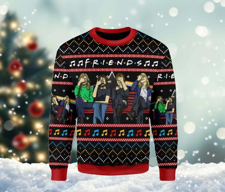 Friends TV Series Ugly Christmas Sweater, Friends Movie Sweatshirt, TV Show All Over Print Sweater