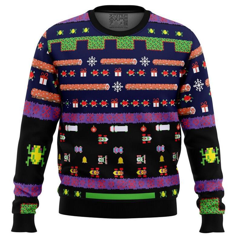 Frogger Ugly Christmas Sweater, Ugly Christmas Sweater For Men Women, ShopKetharses Shop