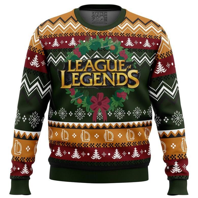 Game on Christmas League of Legends Ugly Christmas Sweater, Ugly Christmas Sweater For Men Women