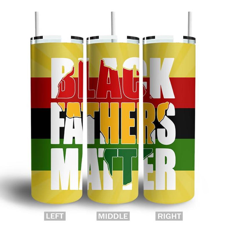 Gift For Dad Black Fathers Matter Juneteenth Day Skinny Tumbler
