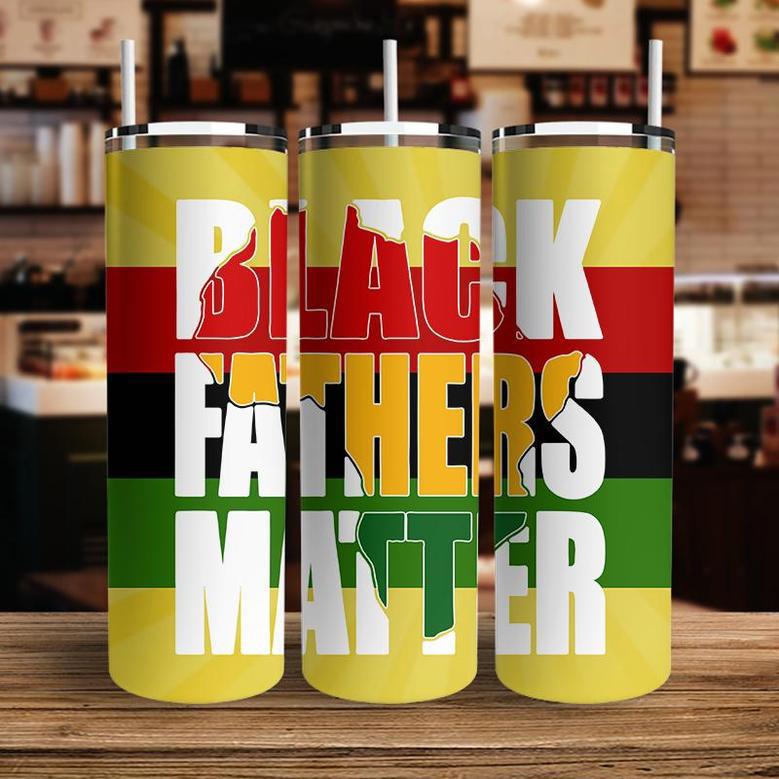 Gift For Dad Black Fathers Matter Juneteenth Day Skinny Tumbler