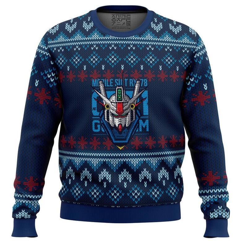 Gundam Ugly Christmas Sweater, Ugly Christmas Sweater For Men Women, ShopKetharses Shop