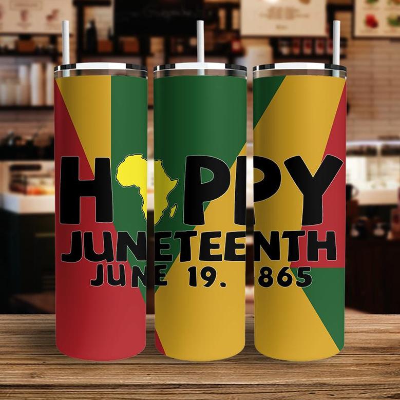 Happy Juneteenth 1865 Celebration Black Freedom Day Skinny Tumbler