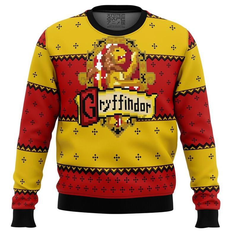 Harry Potter Gryffindor Ugly Christmas Sweater, Ugly Christmas Sweater For Men Women