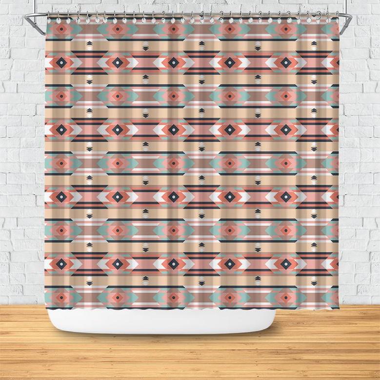 Home Living Boho Tribal Pattern Ethnic Gift Shower Curtain