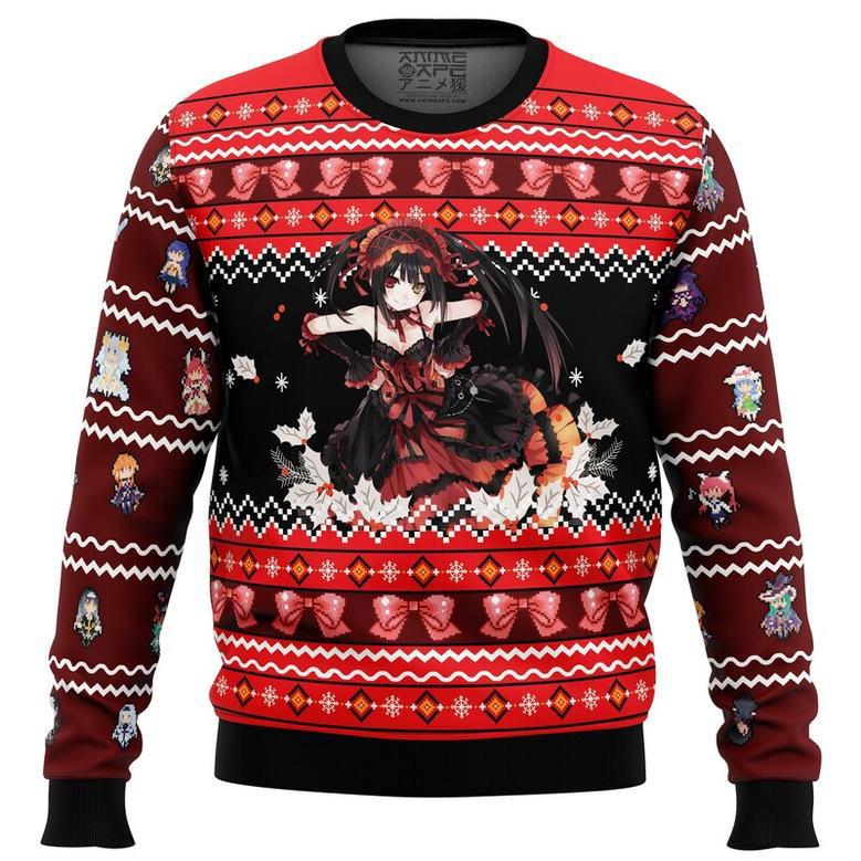 Kurumi Tokisaki Date A Live Ugly Christmas Sweater, Ugly Christmas Sweater For Men Women