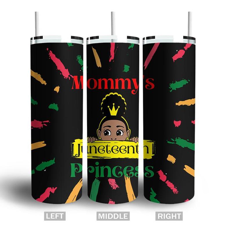 Little Cute Baby Mommy's Juneteenth Princess 1865 Skinny Tumbler