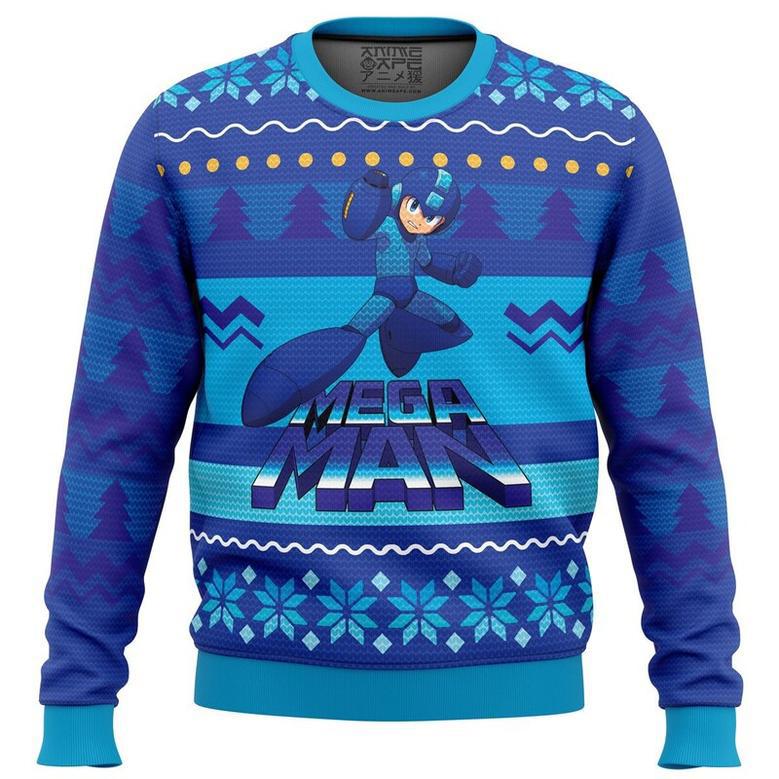 Mega Man Ugly Christmas Sweater, Ugly Christmas Sweater For Men Women, ShopKetharses Shop