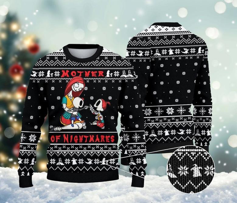 Mother Of Nightmare Ugly Christmas Sweater, Jack Skel-lington All Over Print Sweatshirt