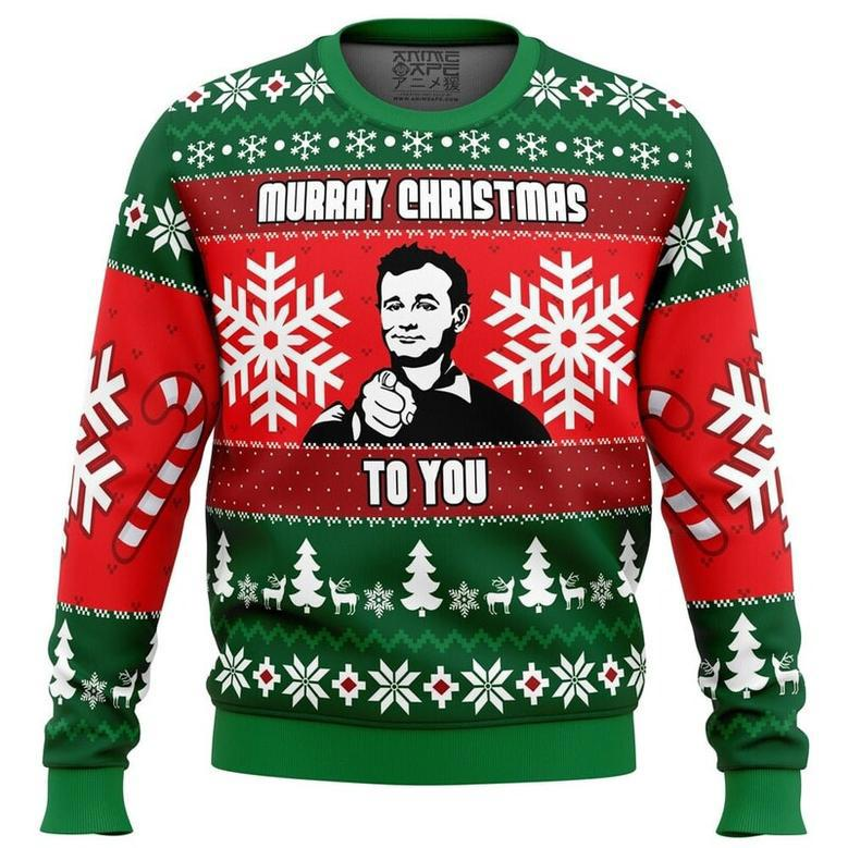 Murray Christmas Bill Murray Ugly Christmas Sweater, Ugly Christmas Sweater For Men Women