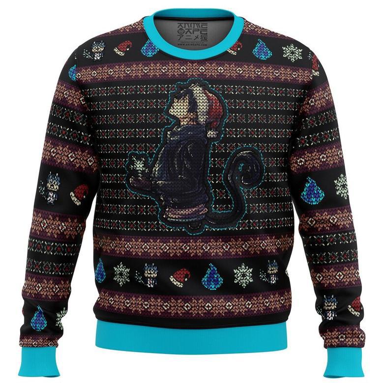 Okumura Rin Blue Exorcist Ugly Christmas Sweater, Ugly Christmas Sweater For Men Women