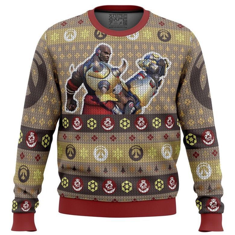 Overwatch Doomfist Ugly Christmas Sweater, Ugly Christmas Sweater For Men Women, ShopKetharses Shop