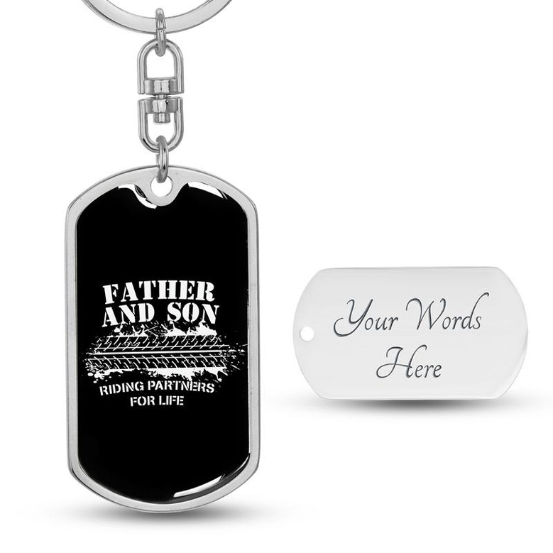 Father hot sale son keychain