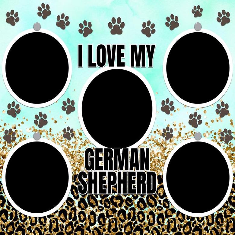 Custom I Love My German Shepherd Photo Skinny Tumbler | Custom Photo | Dog Moms Gifts | Personalized Dog Mom Skinny Tumbler
