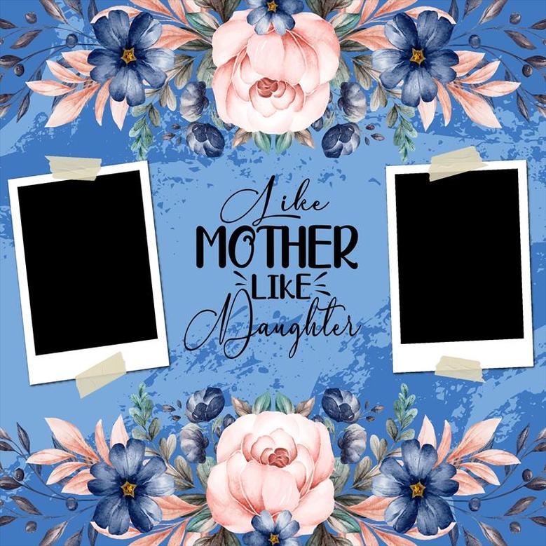 Custom Like Mother Like Daughter Floral Tumbler | Custom Photo | Mothers Day Gifts Daughter | Personalized Mom And Daughter Skinny Tumbler