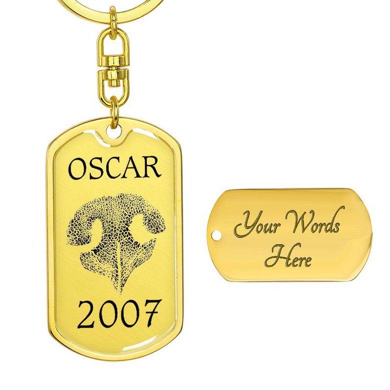 Custom Nose Print Keychain With Back Engraving | Unique Birthday Gifts For Pet Lovers | Personalized Photo Dog Tag Keychain
