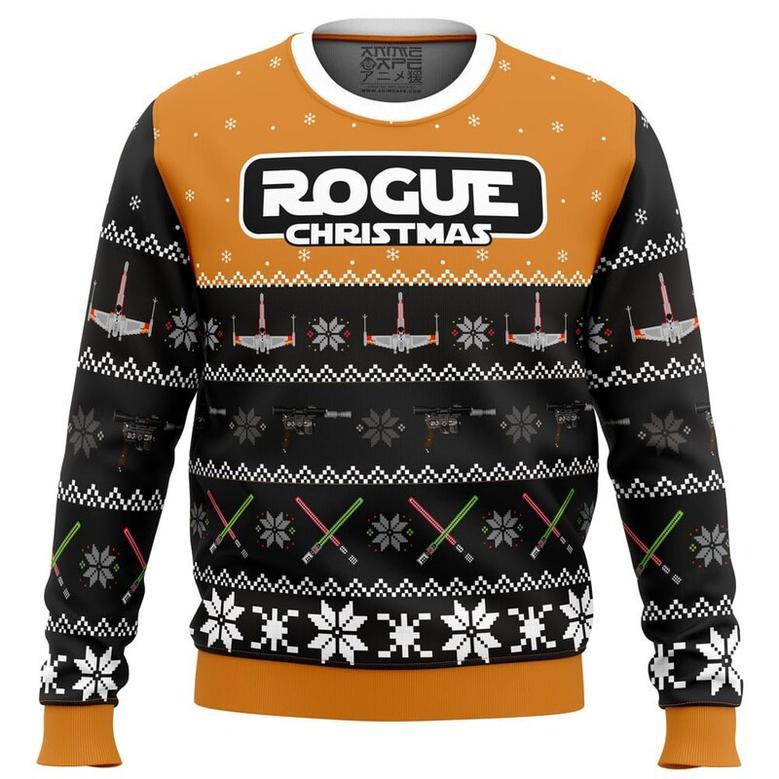 Rogue Christmas Star Wars Ugly Christmas Sweater, Ugly Christmas Sweater For Men Women