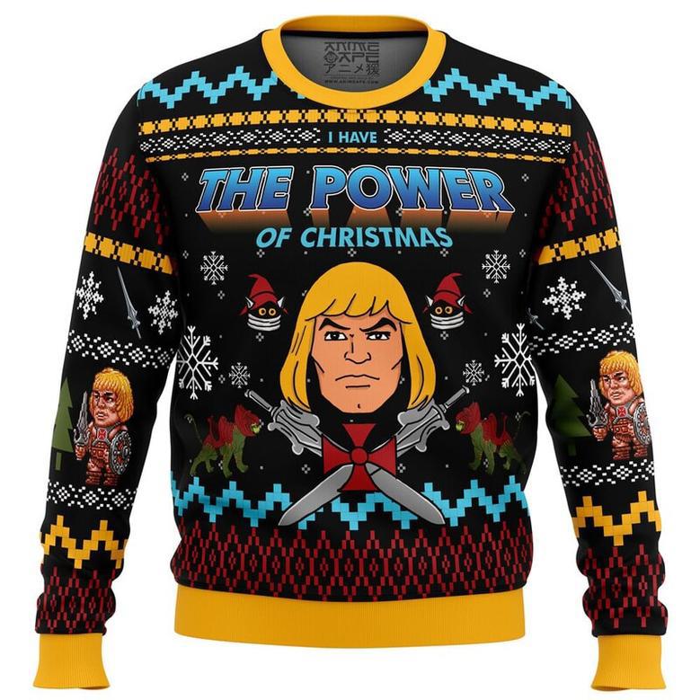 The Good Power of Christmas He-Man Ugly Christmas Sweater, Ugly Christmas Sweater For Men Women