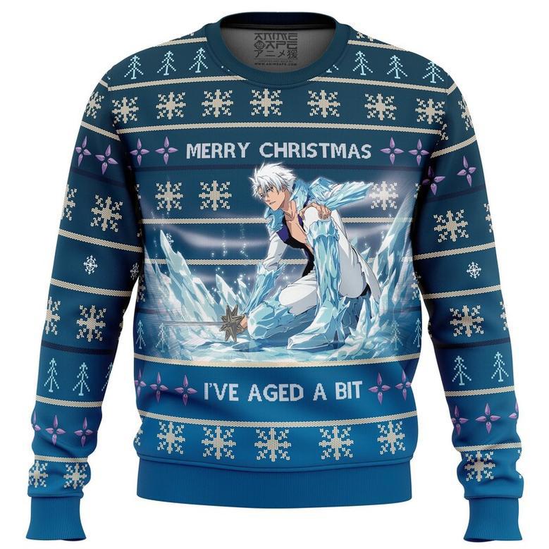 Toshiro Hitsugaya Bleach Thousand-Year Blood War Ugly Christmas Sweater, Ugly Christmas Sweater For Men Women