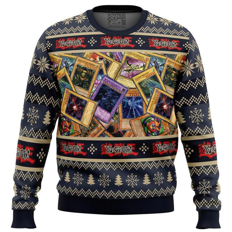 Trading Cards Yugioh Ugly Christmas Sweater, Ugly Christmas Sweater For Men Women, ShopKetharses Shop