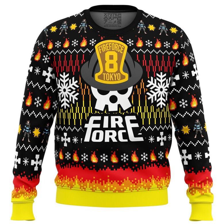 We Didn't Start the Fire this Christmas Fire Force Ugly Christmas Sweater, Ugly Christmas Sweater For Men Women