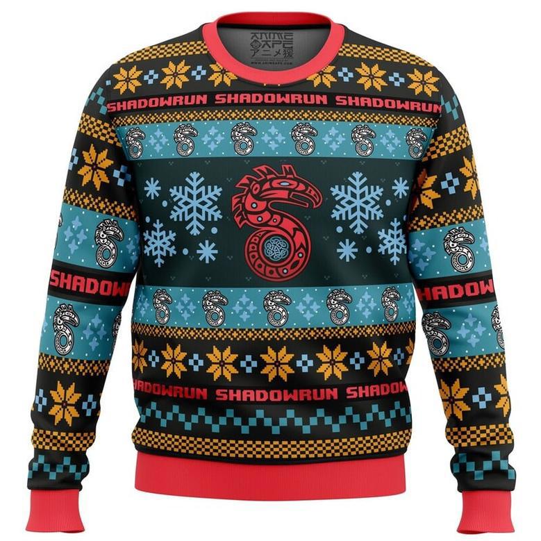 Christmas Shadowrun Board Games Ugly Christmas Sweater, Ugly Christmas Sweater For Men Women