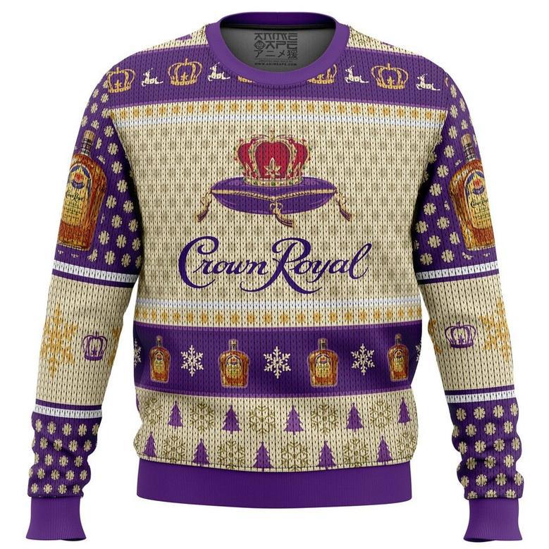 Crown Royal Whiskey Ugly Christmas Sweater, Ugly Christmas Sweater For Men Women, ShopKetharses Shop