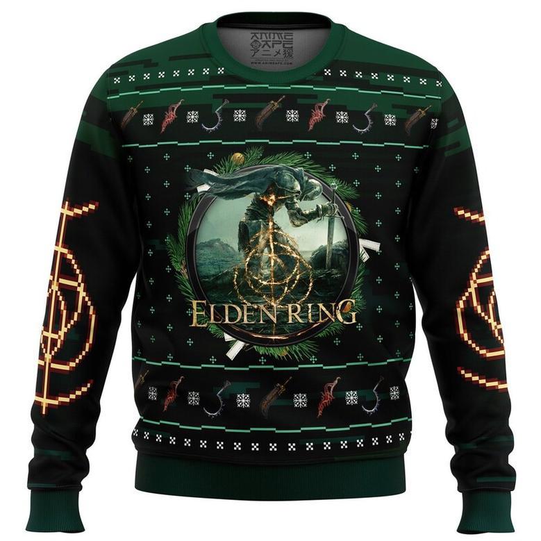 Elden Ring v2 Ugly Christmas Sweater, Ugly Christmas Sweater For Men Women, ShopKetharses Shop