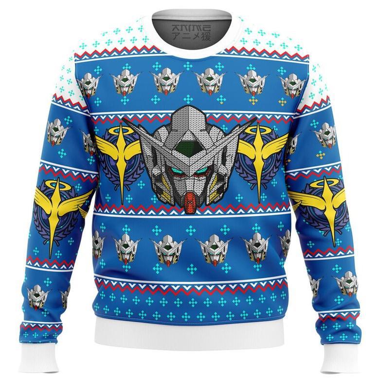 Gundam Helmet Ugly Christmas Sweater, Ugly Christmas Sweater For Men Women, ShopKetharses Shop