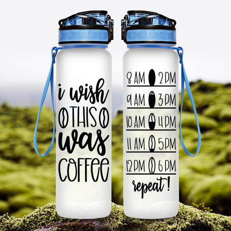 I Wish This Was Coffee Hydro Tracking Bottle