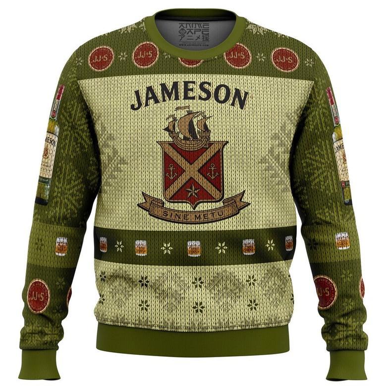 Jameson Irish Whiskey Ugly Christmas Sweater, Ugly Christmas Sweater For Men Women