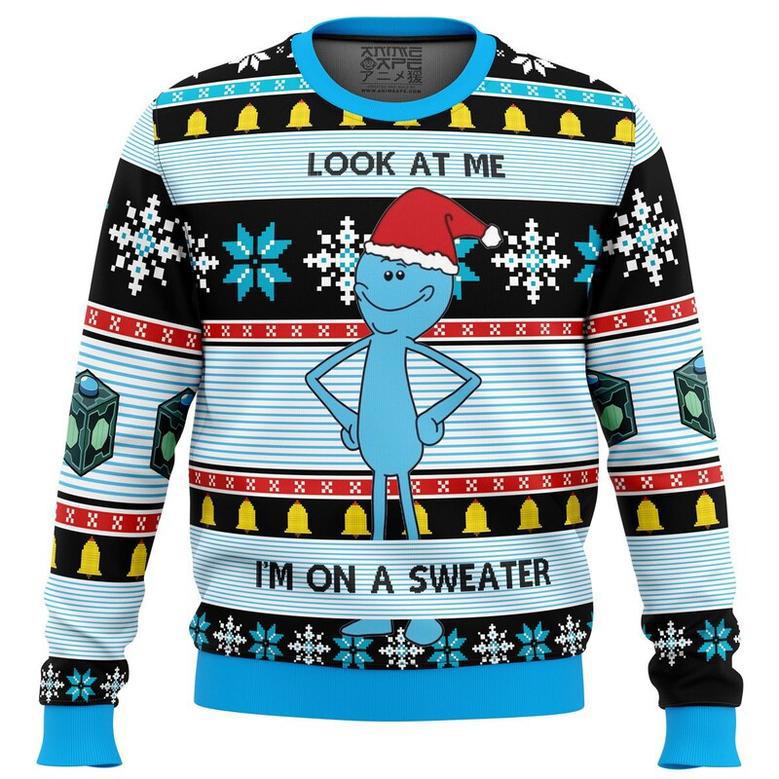 Mr. Meeseeks Ugly Christmas Sweater, Ugly Christmas Sweater For Men Women, ShopKetharses Shop