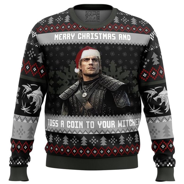 Santa Witcher The Witcher Ugly Christmas Sweater, Ugly Christmas Sweater For Men Women