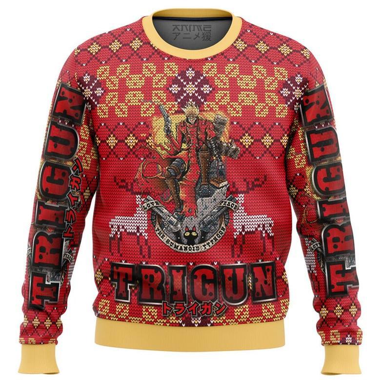 Trigun Alt Ugly Christmas Sweater, Ugly Christmas Sweater For Men Women, ShopKetharses Shop