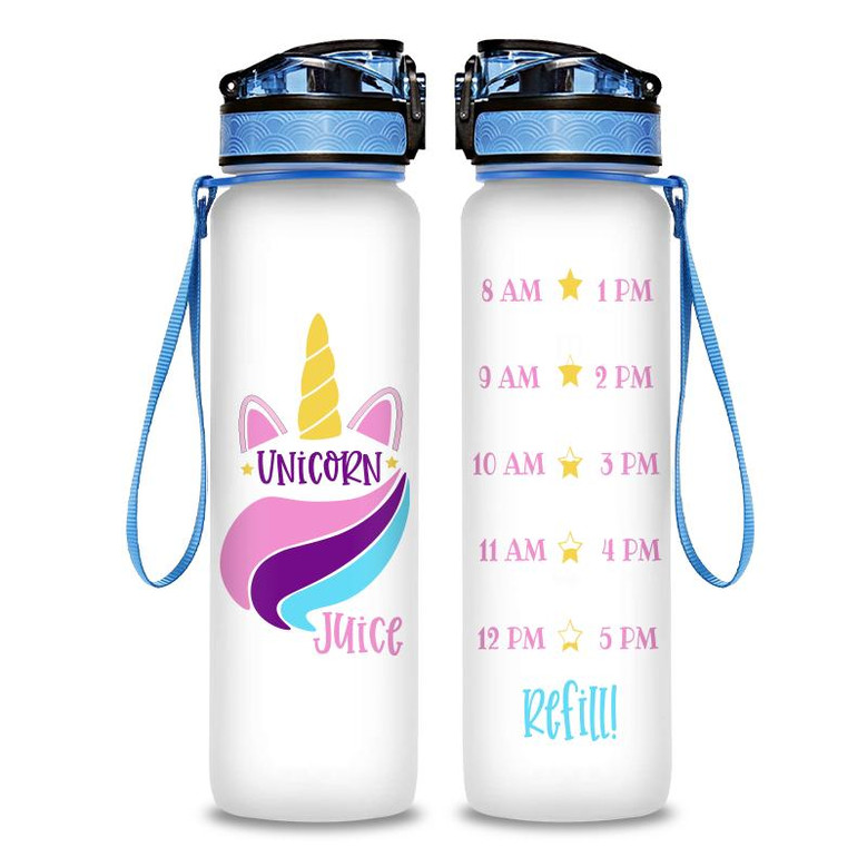 Unicorn Juice Cute Refill Water Hydro Tracking Bottle