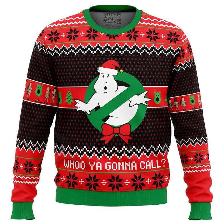 Who you gonna call? Ghostbusters Christmas Sweater, Ugly Christmas Sweater For Men Women