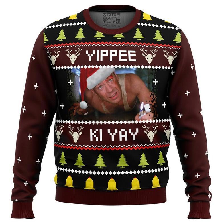 Yippee Ki Yay Ugly Dia Hard Christmas Sweater, Ugly Christmas Sweater For Men Women