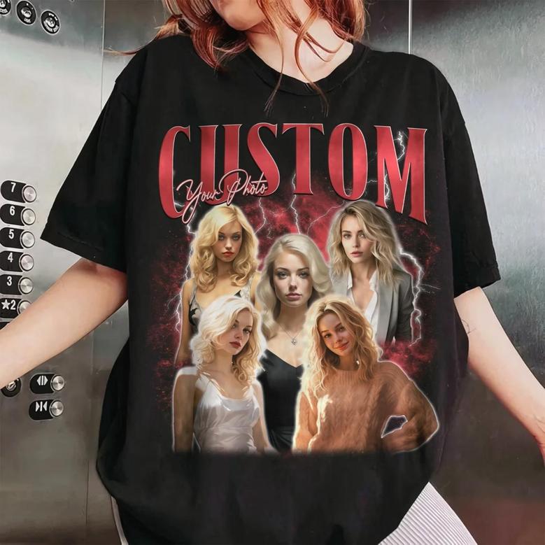 Custom Bootleg Rap Tee Custom Photo Insert Your Design Comfort Color T-shirt