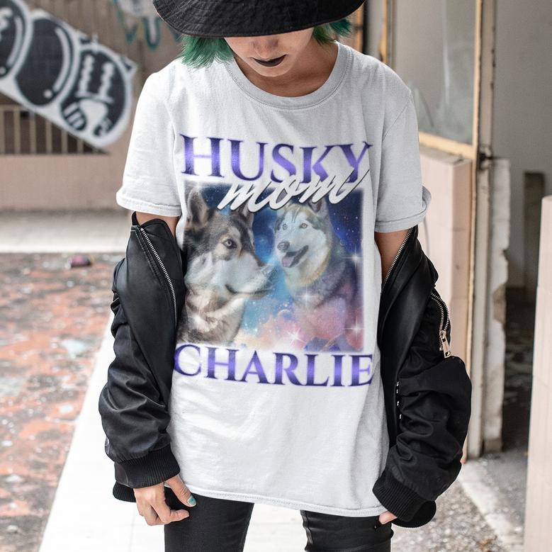 Custom Comfort Colors Dog Shirt Retro Dog Bootleg Shirt Personalized Pet Shirt