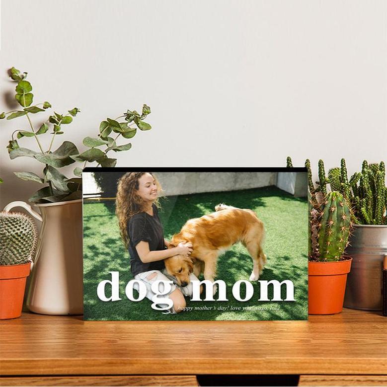 Custom Dog Mom Photo Wood Panel | Custom Photo | Dog Lover Gift | Personalized Dog Mom Wood Panel