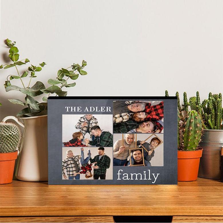 Custom Our Family Wood Photo Panel | Custom Photo | Photo Gifts For Family | Personalized Family Wood Panel