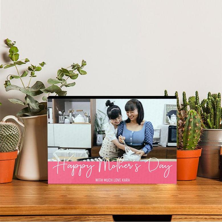 Custom Bouquet Of Love Photo Wood Panel | Custom Photo | Photo Gifts For Mom | Personalized Mothers Day Wood Panel