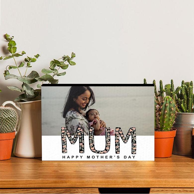 Custom La Vie En Rose Photo Wood Panel | Custom Photo | Photo Gifts For Mom | Personalized Mothers Day Wood Panel