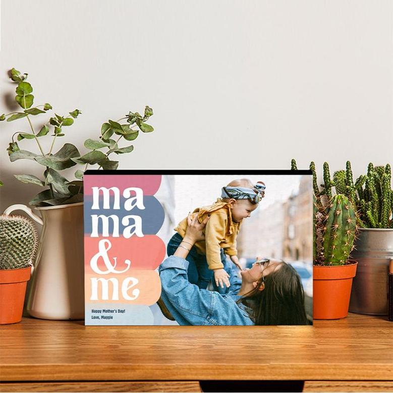 Custom Mama And Me Photo Wood Panel | Custom Photo | Gifts For Mom | Personalized Mothers Day Wood Panel
