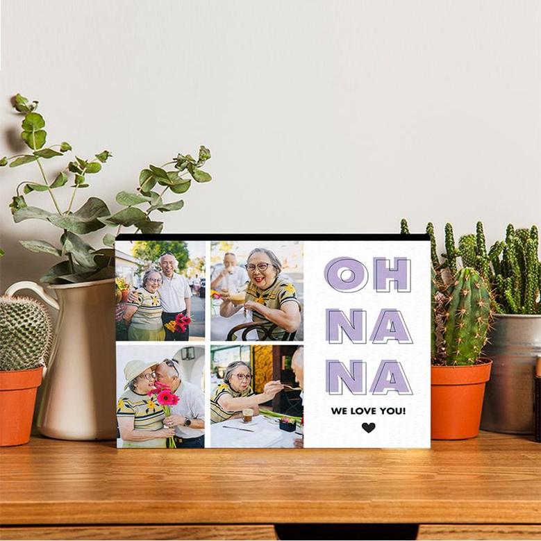 Custom Oh Na Na Photo Wood Panel | Custom Photo | Collage Photo Gifts For Grandma | Personalized Mothers Day Wood Panel
