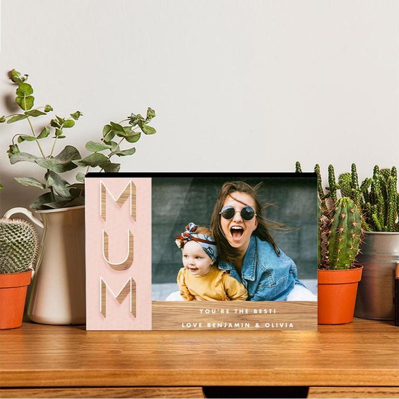 Custom Photo Woodblock Photo Wood Panel | Custom Photo | Gifts For Mom | Personalized Mothers Day Wood Panel